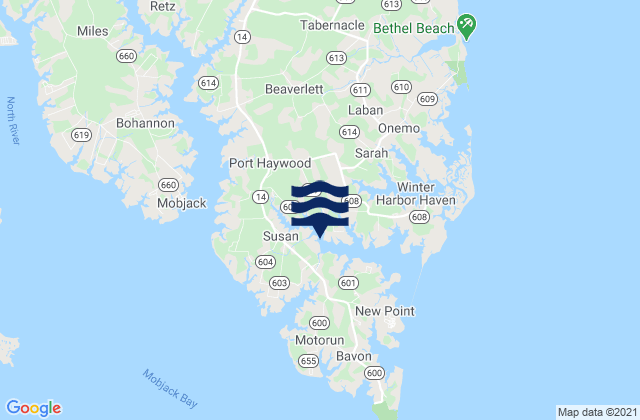 Mappa delle maree di Horn Harbor Marina, United States
