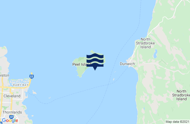 Mappa delle maree di Horseshoe Bay, Australia