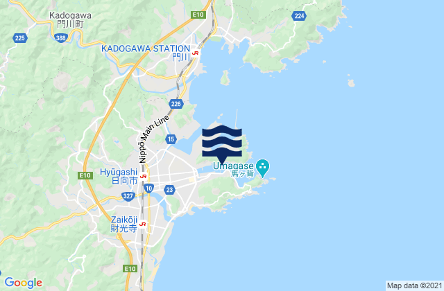 Mappa delle maree di Hososhima, Japan
