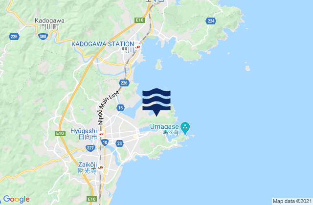 Mappa delle maree di Hososima, Japan
