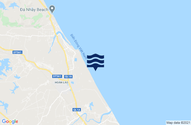 Mappa delle maree di Hoàn Lão, Vietnam