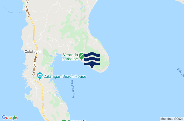 Mappa delle maree di Hukay, Philippines