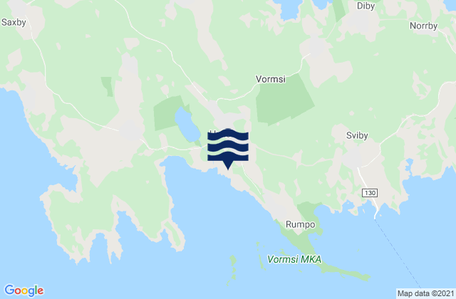 Mappa delle maree di Hullo, Estonia