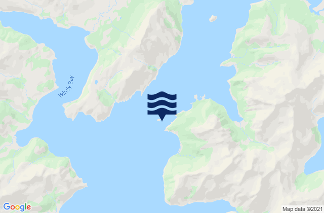 Mappa delle maree di Hump Island (Kuiukta Bay), United States