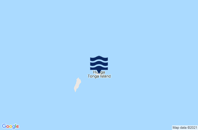 Mappa delle maree di Hunga Tonga Island, Tonga