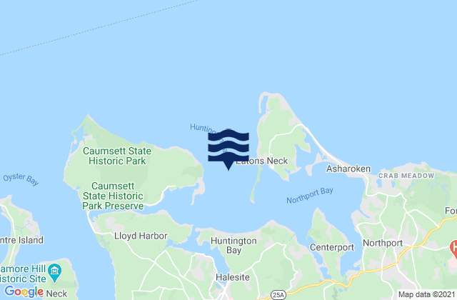 Mappa delle maree di Huntington Bay off East Fort Point, United States