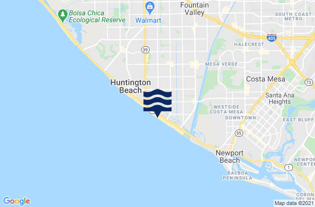 Mappa delle maree di Huntington Cliffs, United States