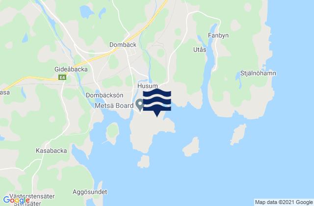 Mappa delle maree di Husum, Sweden