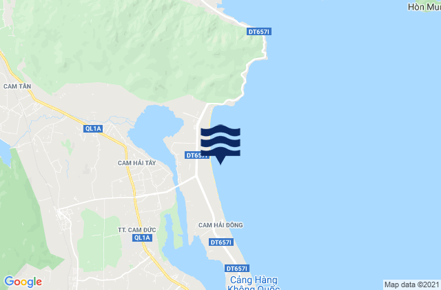 Mappa delle maree di Huyện Cam Lâm, Vietnam