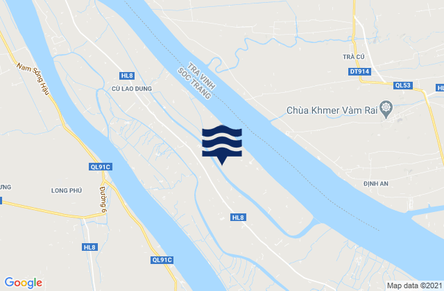 Mappa delle maree di Huyện Cù Lao Dung, Vietnam