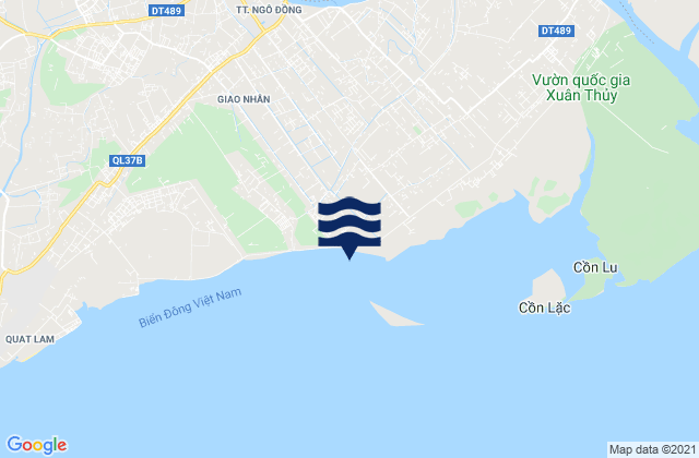 Mappa delle maree di Huyện Giao Thủy, Vietnam