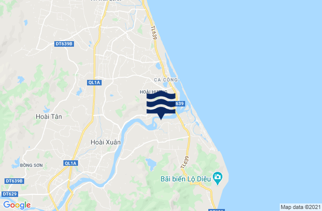 Mappa delle maree di Huyện Hoài Nhơn, Vietnam