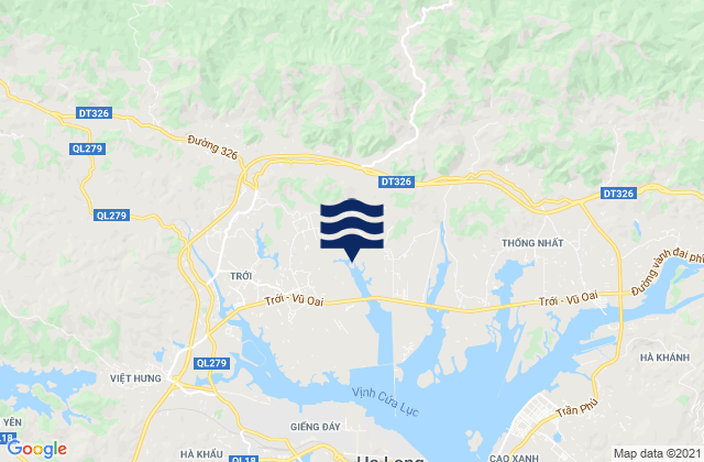 Mappa delle maree di Huyện Hoành Bồ, Vietnam