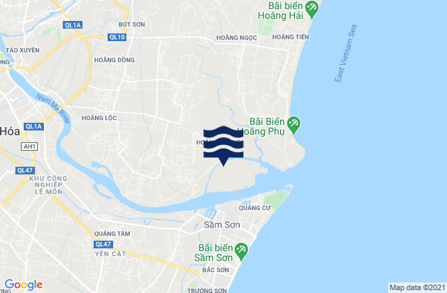Mappa delle maree di Huyện Hoằng Hóa, Vietnam