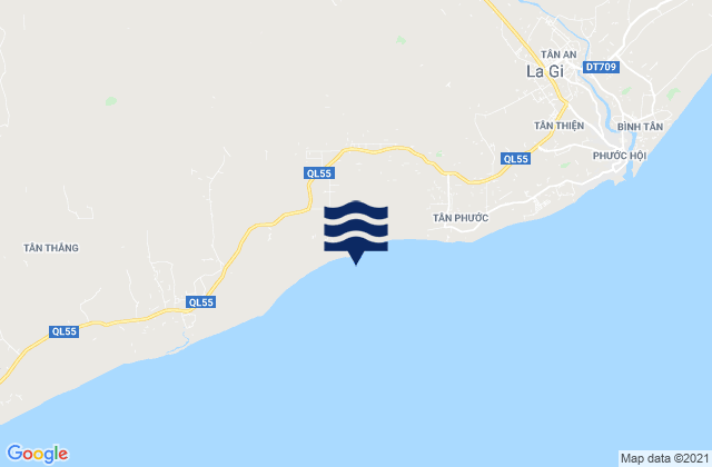 Mappa delle maree di Huyện Hàm Tân, Vietnam