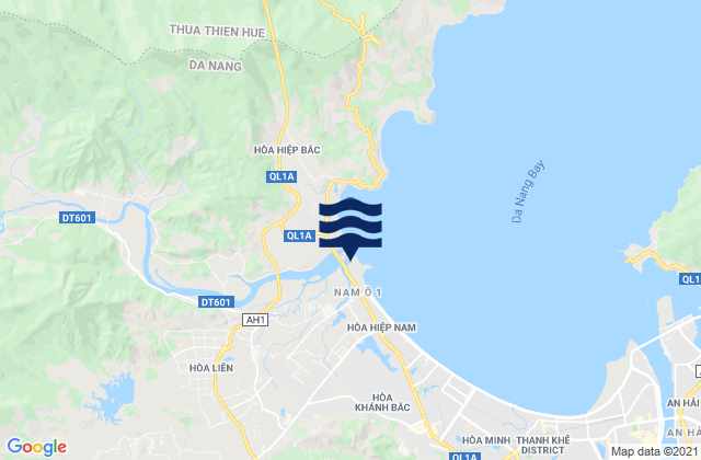 Mappa delle maree di Huyện Hòa Vang, Vietnam