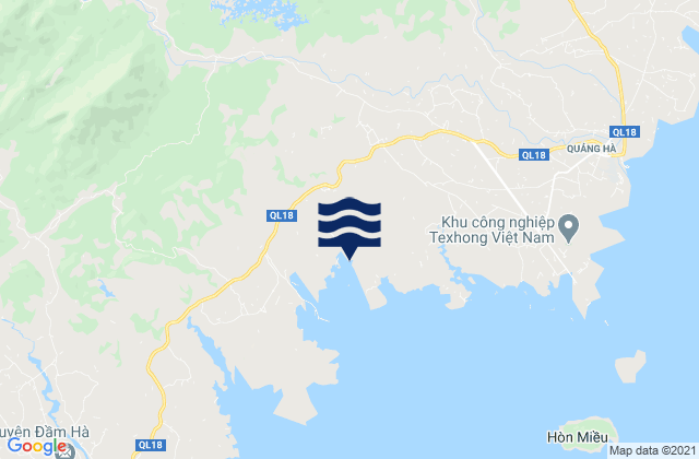 Mappa delle maree di Huyện Hải Hà, Vietnam