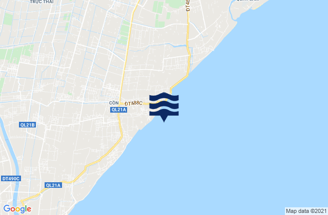 Mappa delle maree di Huyện Hải Hậu, Vietnam