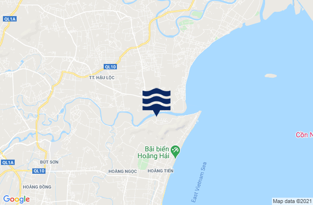 Mappa delle maree di Huyện Hậu Lộc, Vietnam
