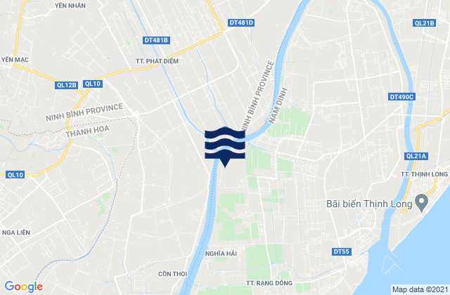 Mappa delle maree di Huyện Kim Sơn, Vietnam