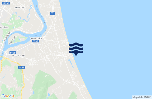 Mappa delle maree di Huyện Nghi Xuân, Vietnam
