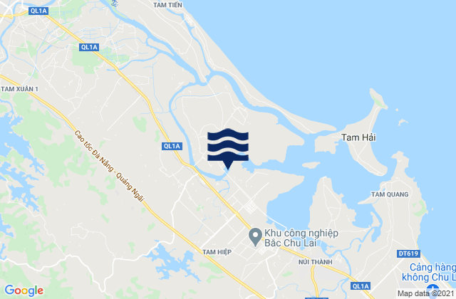 Mappa delle maree di Huyện Núi Thành, Vietnam