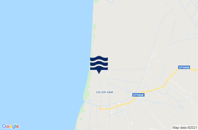 Mappa delle maree di Huyện Phú Tân, Vietnam