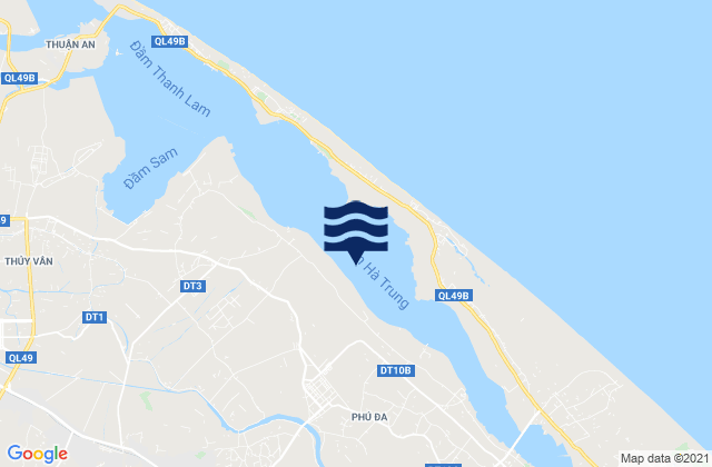 Mappa delle maree di Huyện Phú Vang, Vietnam