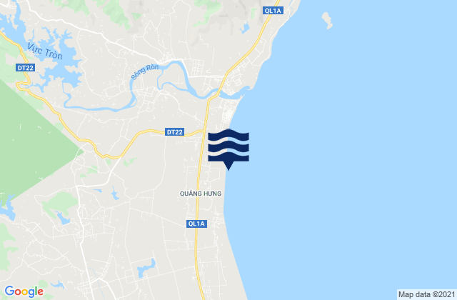 Mappa delle maree di Huyện Quảng Trạch, Vietnam