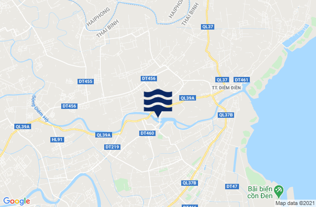 Mappa delle maree di Huyện Thái Thụy, Vietnam