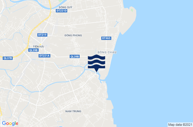 Mappa delle maree di Huyện Tiền Hải, Vietnam