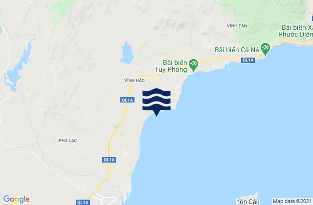 Mappa delle maree di Huyện Tuy Phong, Vietnam