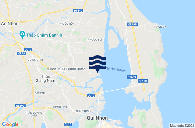 Mappa delle maree di Huyện Tuy Phước, Vietnam