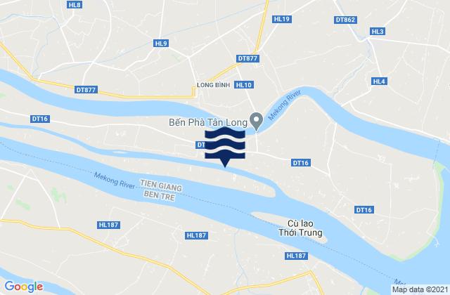 Mappa delle maree di Huyện Tân Phú Đông, Vietnam