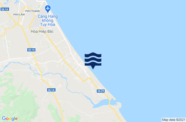 Mappa delle maree di Huyện Đông Hòa, Vietnam