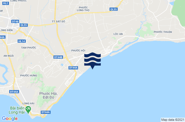 Mappa delle maree di Huyện Đất Đỏ, Vietnam