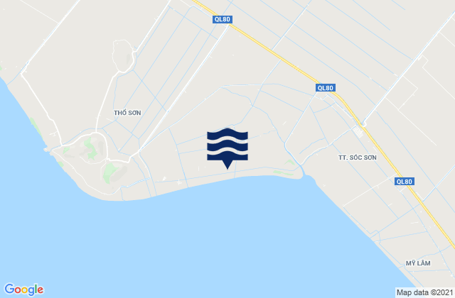 Mappa delle maree di Hòn Đất, Vietnam