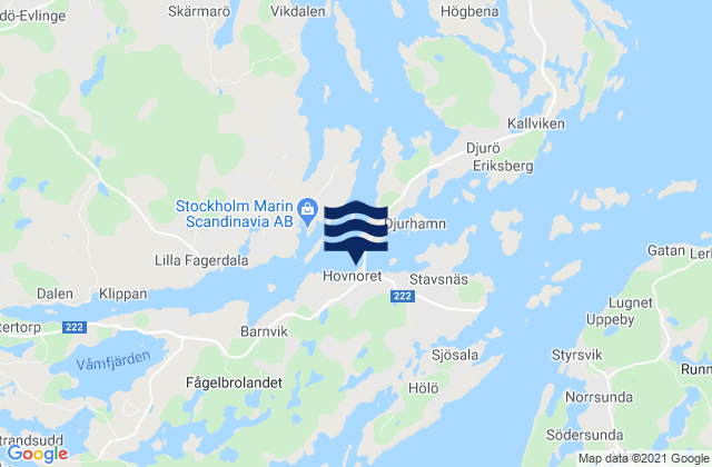 Mappa delle maree di Hölö, Sweden
