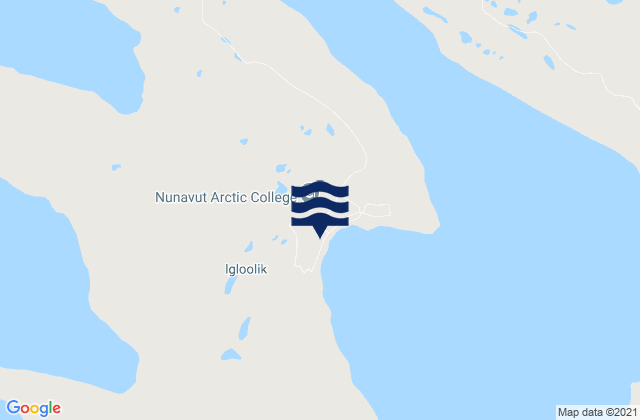 Mappa delle maree di Igloolik, Canada