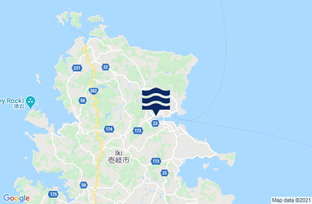 Mappa delle maree di Iki Shi, Japan