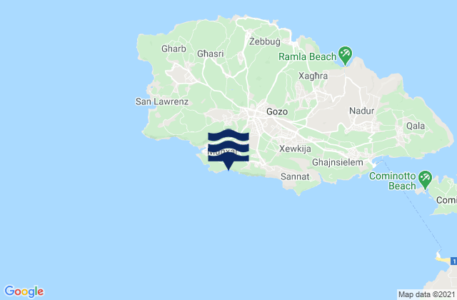 Mappa delle maree di Il-Munxar, Malta