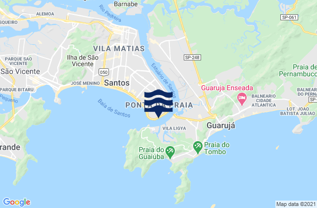 Mappa delle maree di Ilhas das Palmas, Brazil