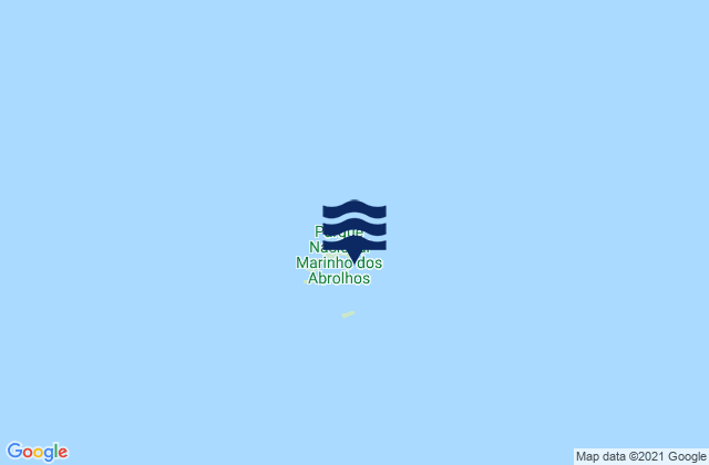 Mappa delle maree di Ilhas dos Abrolhos, Brazil