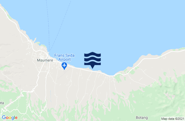 Mappa delle maree di Ili, Indonesia