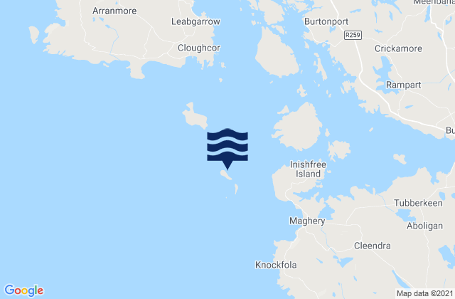 Mappa delle maree di Illancrone, Ireland