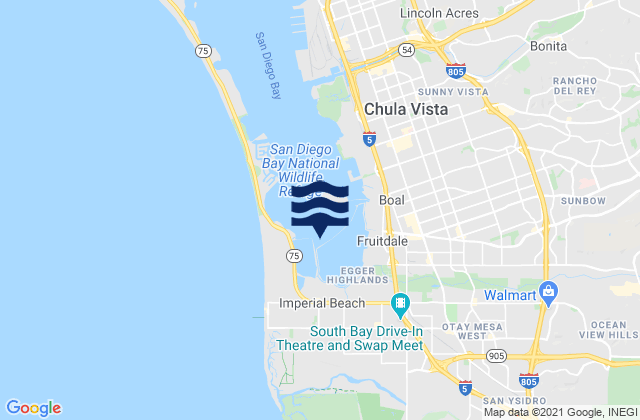 Mappa delle maree di Imperial Beach, United States