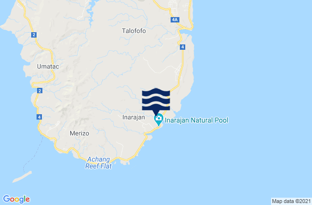 Mappa delle maree di Inarajan Municipality, Guam