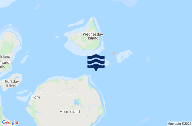 Mappa delle maree di Ince Point, Australia