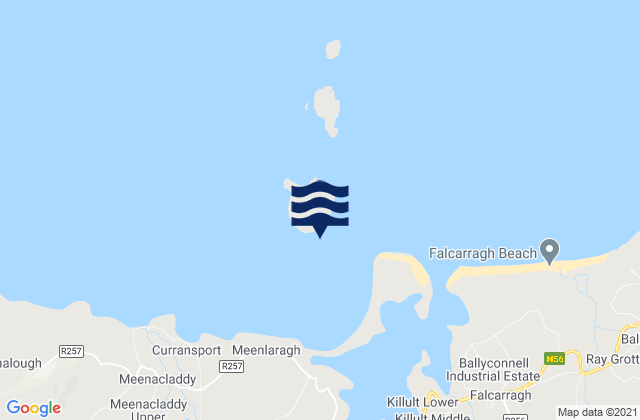 Mappa delle maree di Inishbofin Bay, Ireland