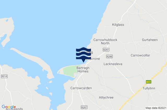 Mappa delle maree di Inishcrone, Ireland